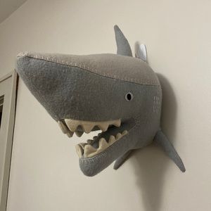 Target Exclusive Pillowfort 14" Shark Head Wall Mount Decor Plush Taxidermy